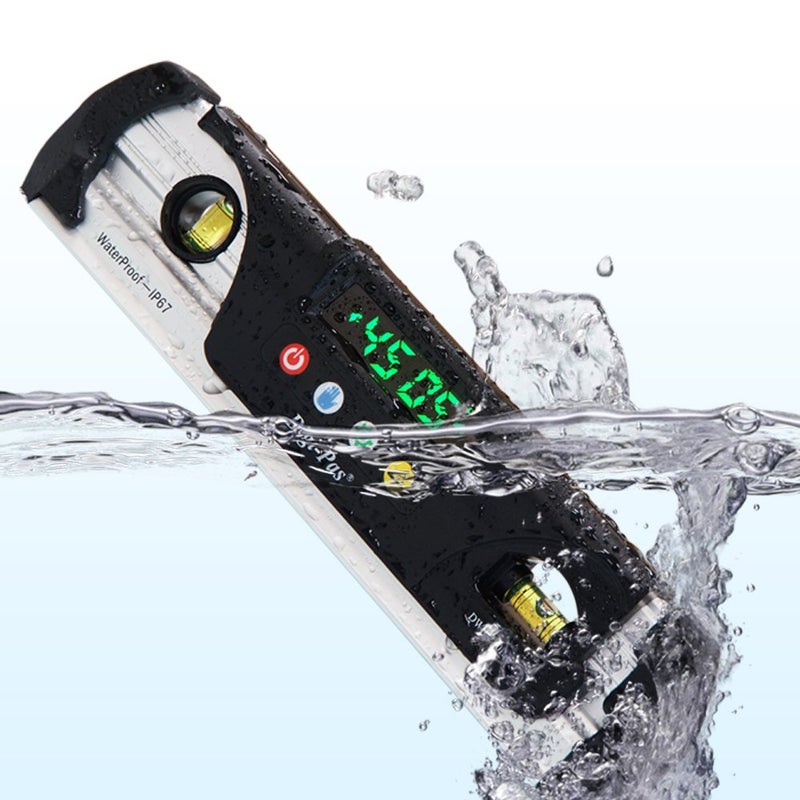 Digi-Pas DWL280PRO Waterproof IP67 Digital Torpedo Level and Protractor, Magnet, LED Bright Display, 9 inch,Black/Silver - Image 2